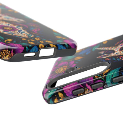 Elegant Purple and Teal Calavera Unicorn Phone Case - Phone Case