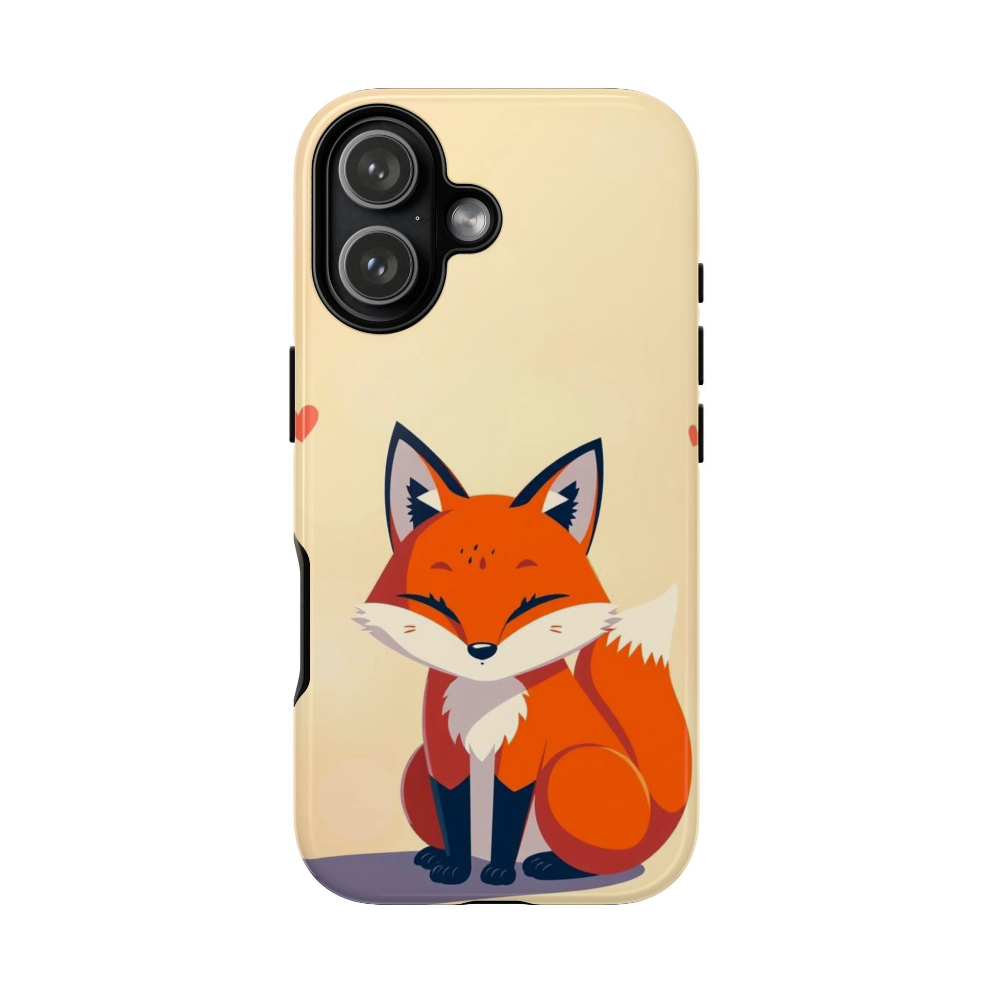 iPhone 17 / Glossy Phone Case - Cute Fox Design Phone Case