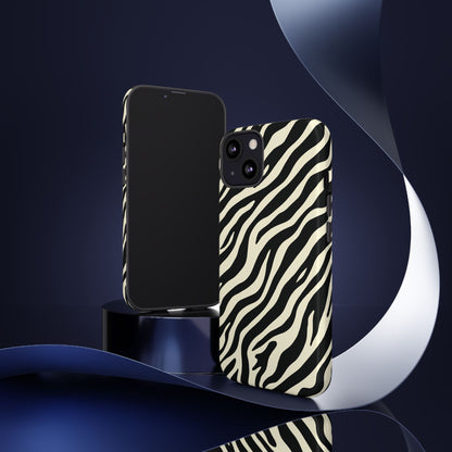 Chic Ivory Zebra Print Phone Case