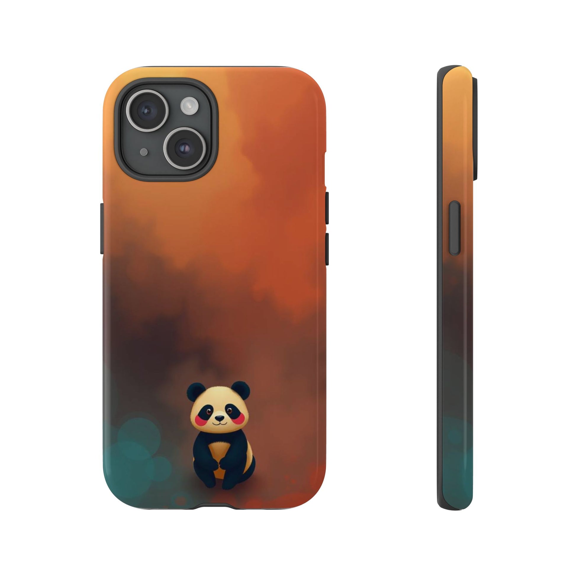Cute Colourful Panda Design Phone Case - Multicolor Phone Case - iPhone 15 / Glossy