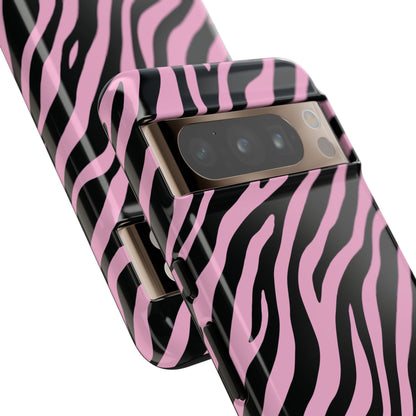 Stylish Blush Zebra Print Phone Case