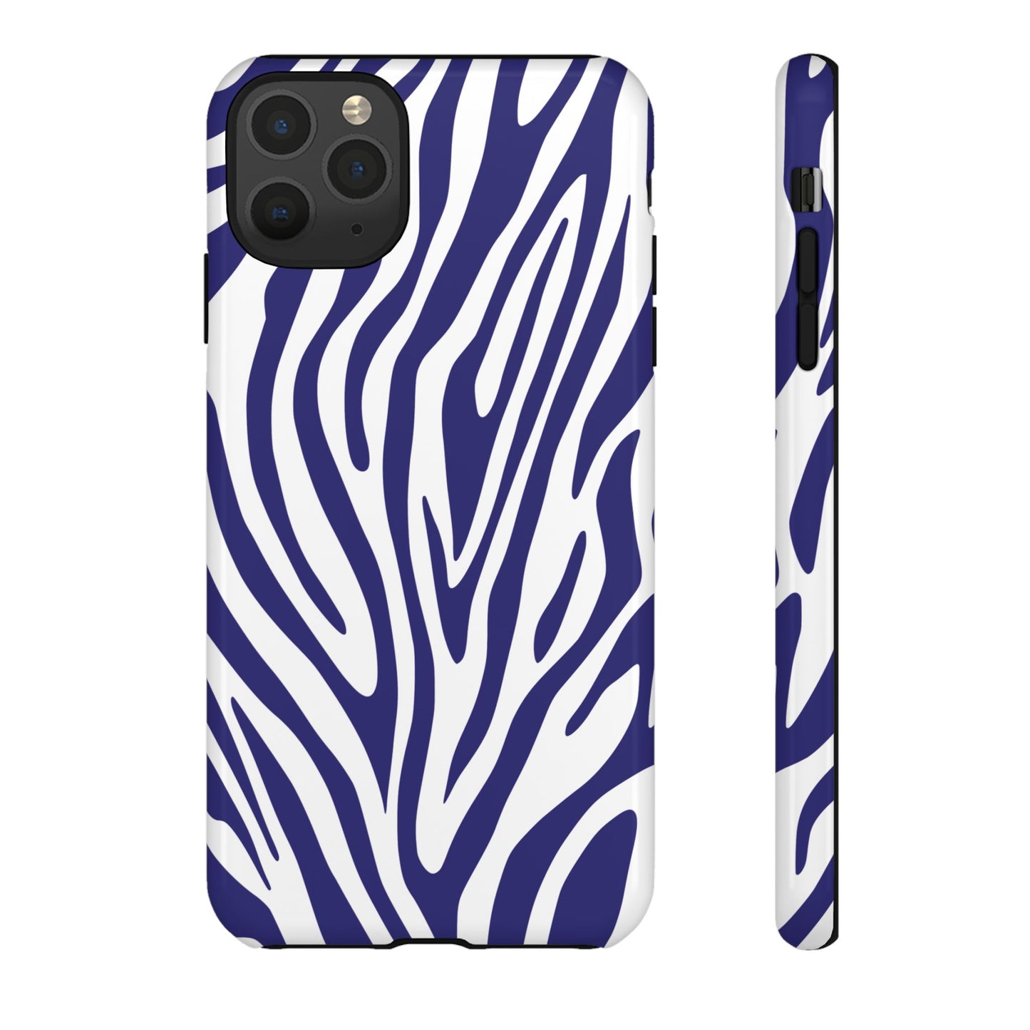 Graphic Blue Tiger Print Phone Case