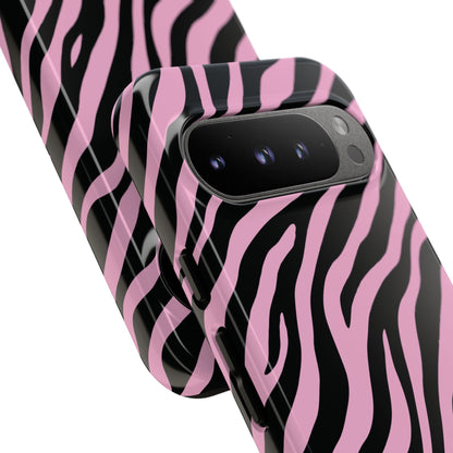 Stylish Blush Zebra Print Phone Case