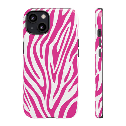 Graphic Hot Pink Tiger Print Phone Case