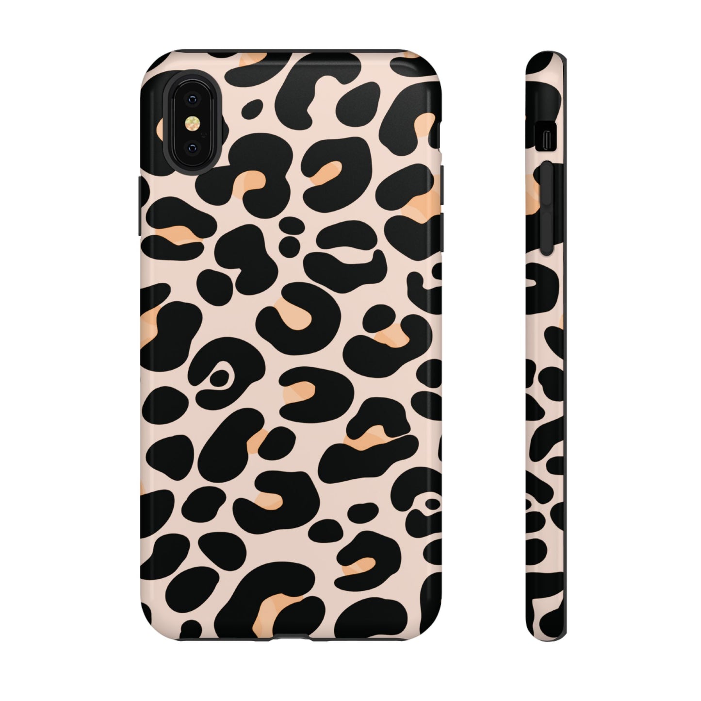 Elegant Peach Leopard Print Phone Case