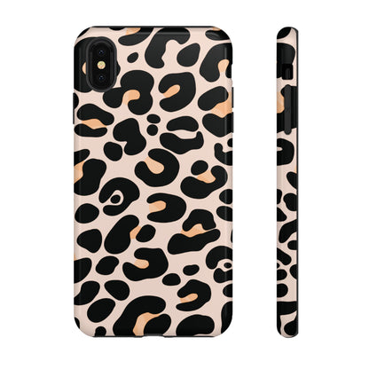 Elegant Peach Leopard Print Phone Case