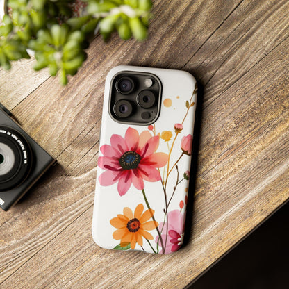 Watercolour Style Simple Wildflower Design Phone Case - Multicolor Phone Case