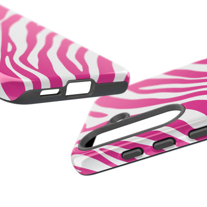Modern Hot Pink Zebra Print Phone Case
