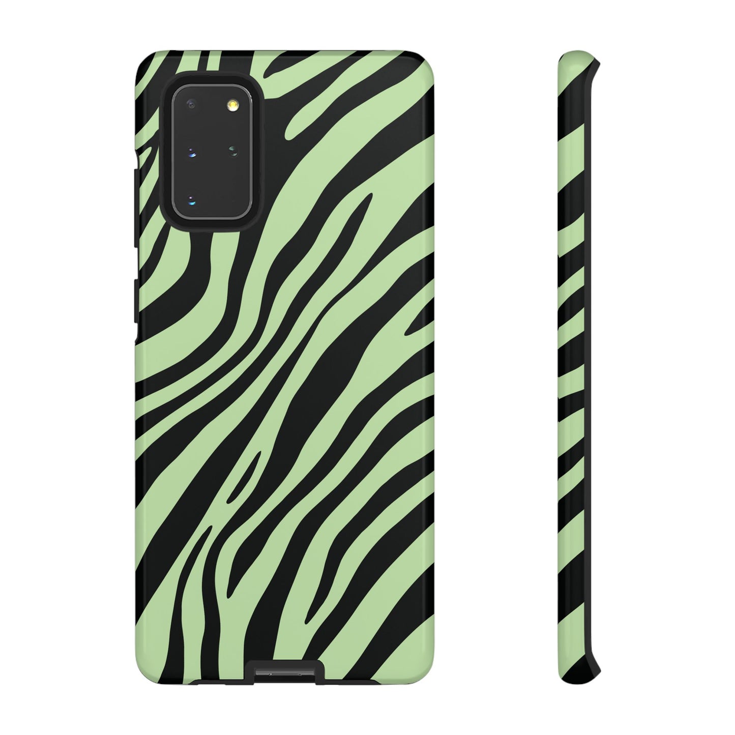 Modern Mint Zebra Print Phone Case