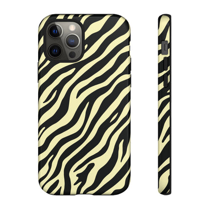 Stylish Neutral Zebra Print Phone Case