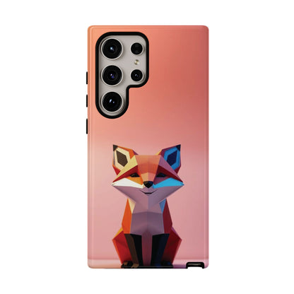 Samsung Galaxy S24 Ultra / Glossy Phone Case - Origami Fox Design Phone Case