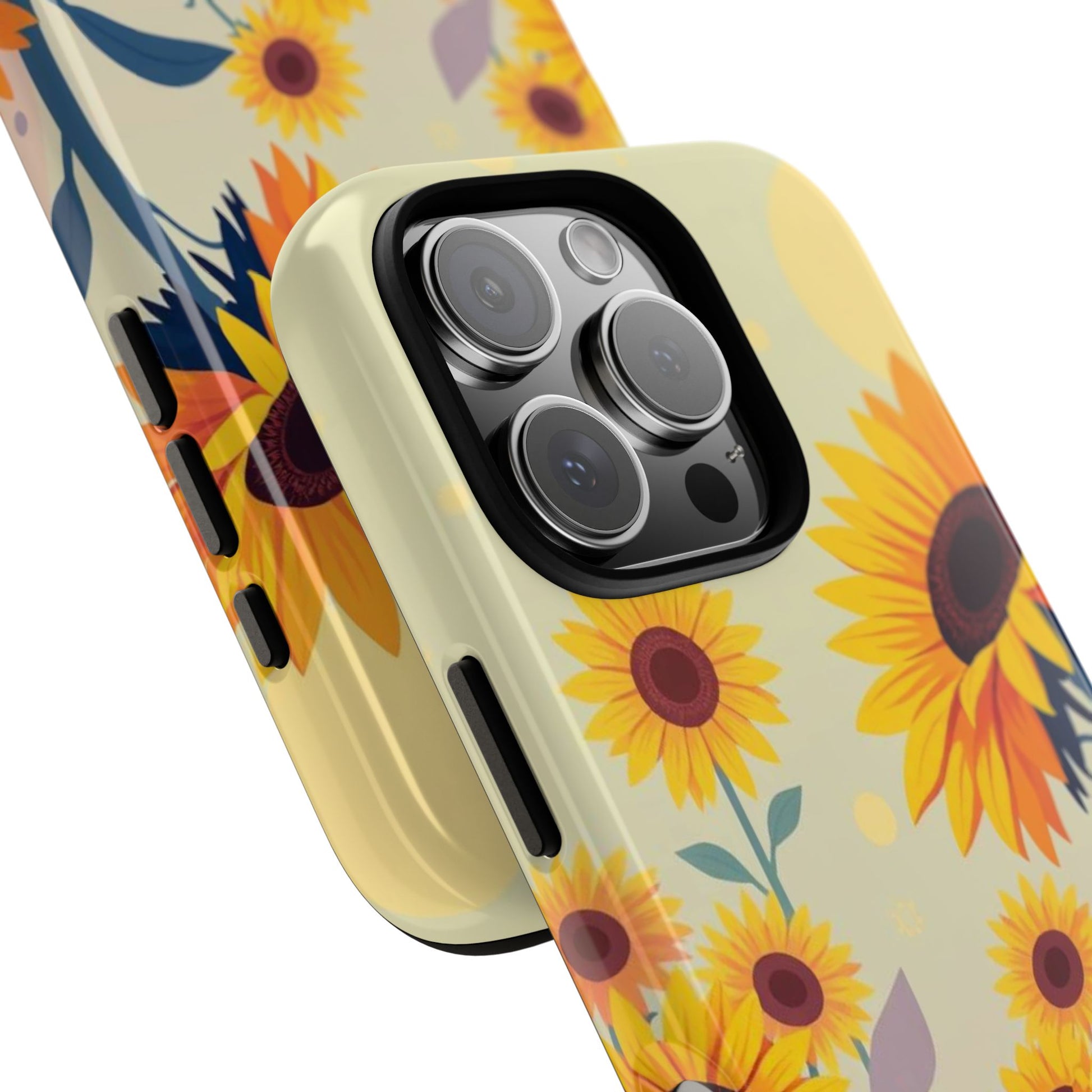 Phone Case - Modern Flat Sunflower Design Phone Case