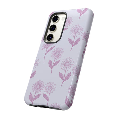 Pretty Lilac Daisy Pattern Phone Case