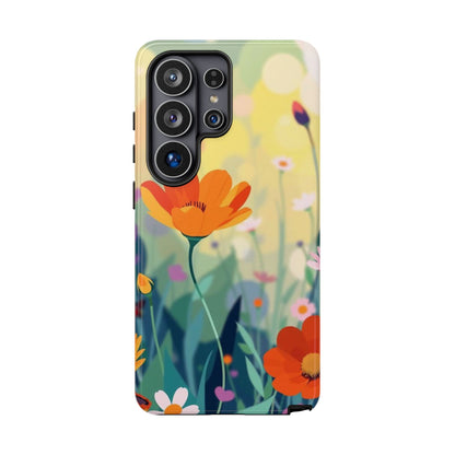 Pop Art Style Wildflower Design Phone Case - Multicolor Phone Case - Samsung Galaxy S26 Ultra / Glossy