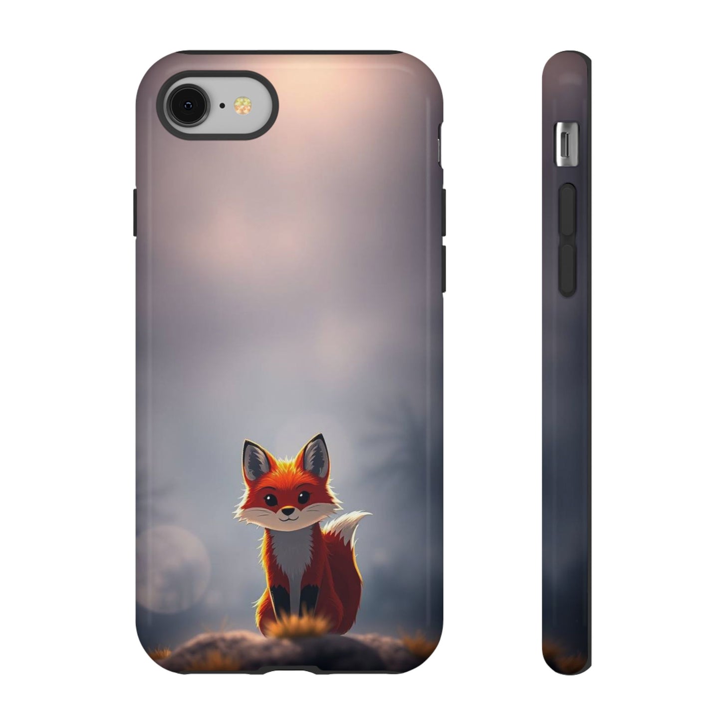 iPhone 8 / Glossy Phone Case - Cute Gothic Fox Design Phone Case