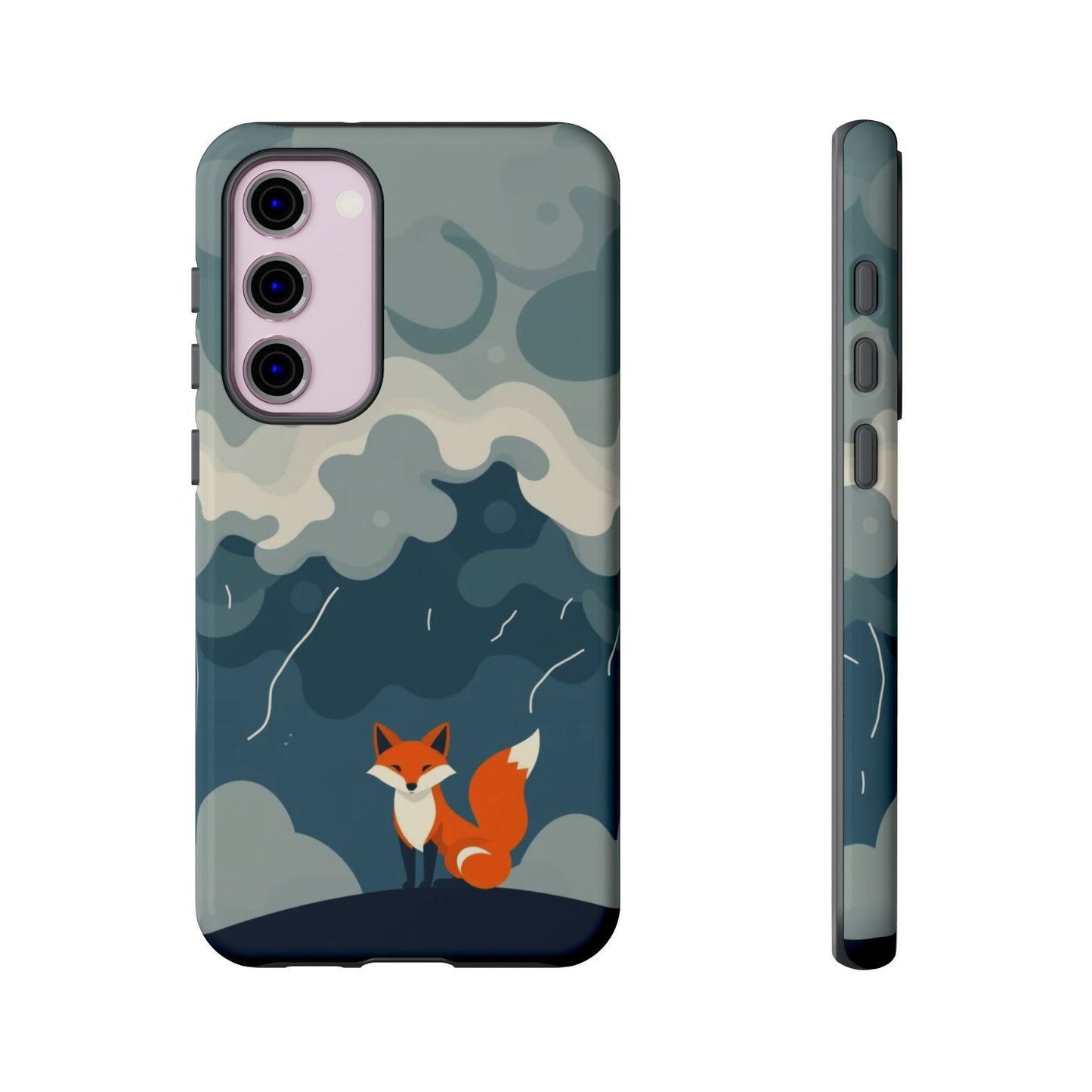 Samsung Galaxy S23 Plus / Glossy Phone Case - Stormy Fox Design Phone Case