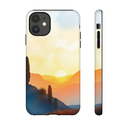 iPhone 11 / Glossy Phone Case - Watercolour Sunset Design Phone Case