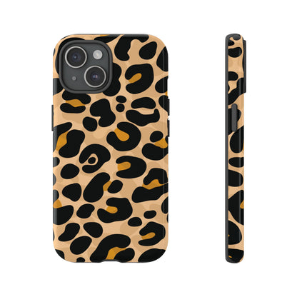 Stylish Mocha Leopard Print Phone Case