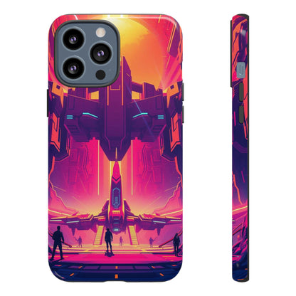 iPhone 13 Pro Max / Glossy Phone Case - Alien Landing Pad Design Phone Case