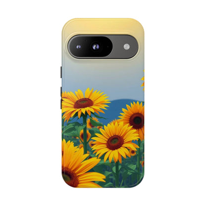 Google Pixel 9 / Glossy Phone Case - Sunflowers Design Phone Case