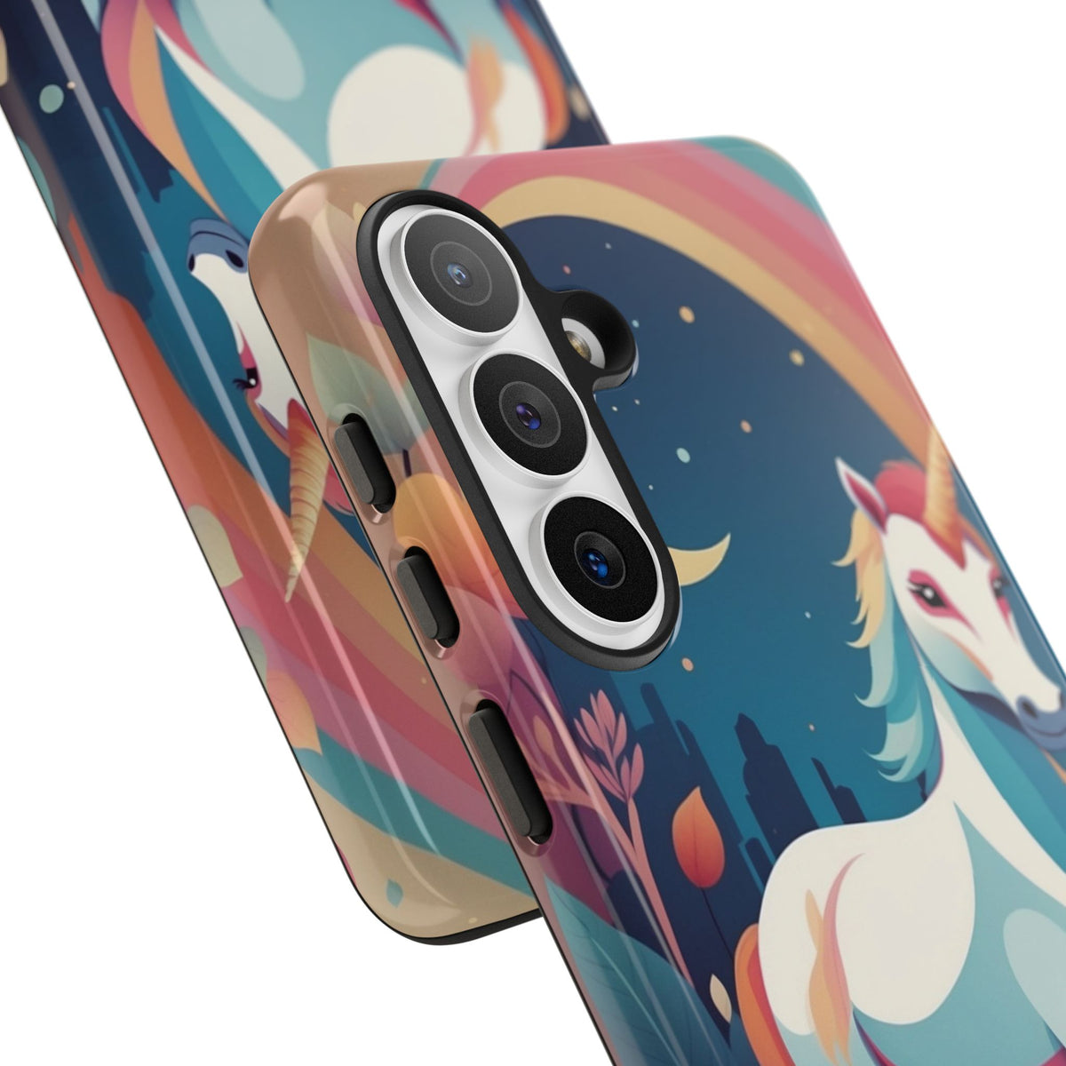 Stylised Unicorn & Rainbow Design Phone Case - Multicolor Phone Case