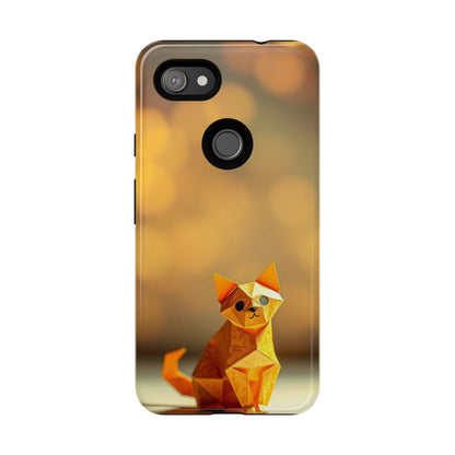 Origami Cat Design Phone Case