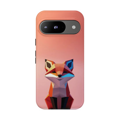 Google Pixel 9 / Glossy Phone Case - Origami Fox Design Phone Case