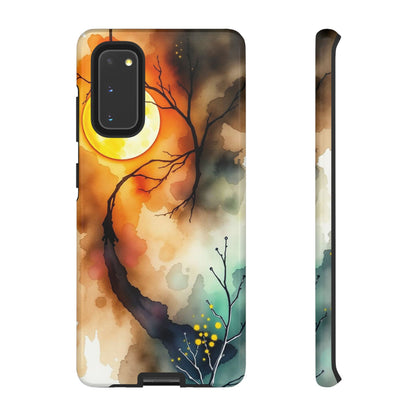 Samsung Galaxy S20 / Glossy Phone Case - Abstract Watercolour Gothic Scene Phone Case