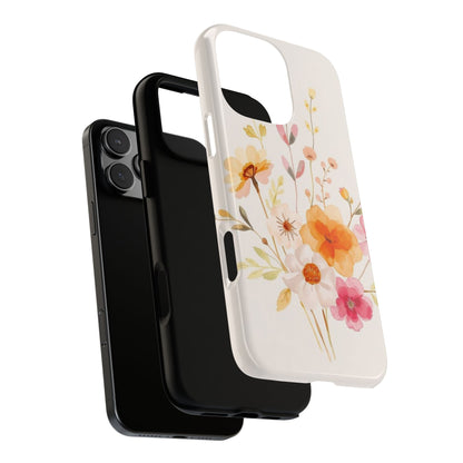 Boho Chic Watercolour Flower Pattern Phone Case - Multicolor Phone Case