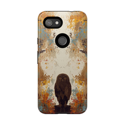 Abstract Owl Design Phone Case