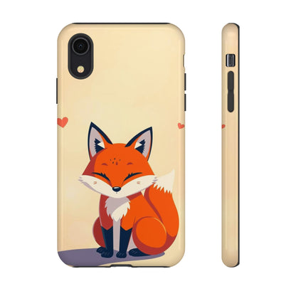 iPhone XR / Glossy Phone Case - Cute Fox Design Phone Case