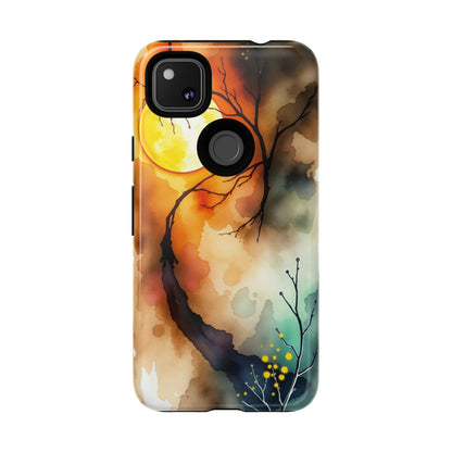 Abstract Watercolour Gothic Scene Phone Case