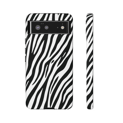 Monochrome Tiger Print Phone Case