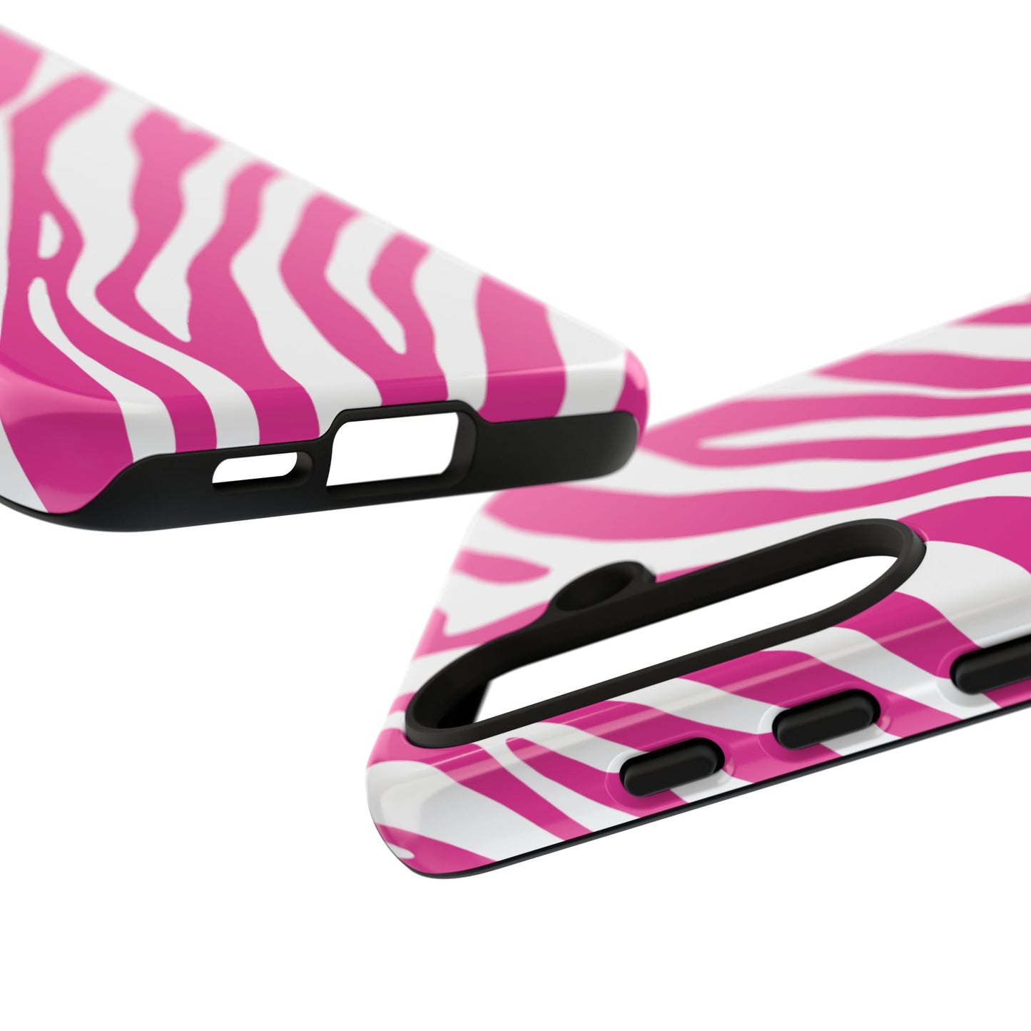 Modern Hot Pink Zebra Print Phone Case