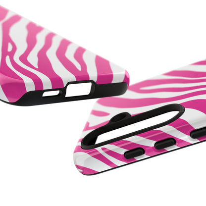 Modern Hot Pink Zebra Print Phone Case