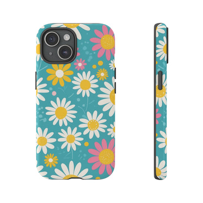 iPhone 15 / Glossy Phone Case - Daisies Floral Pattern 5 Phone Case