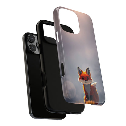 Cute Gothic Fox Design Phone Case - Multicolor Phone Case