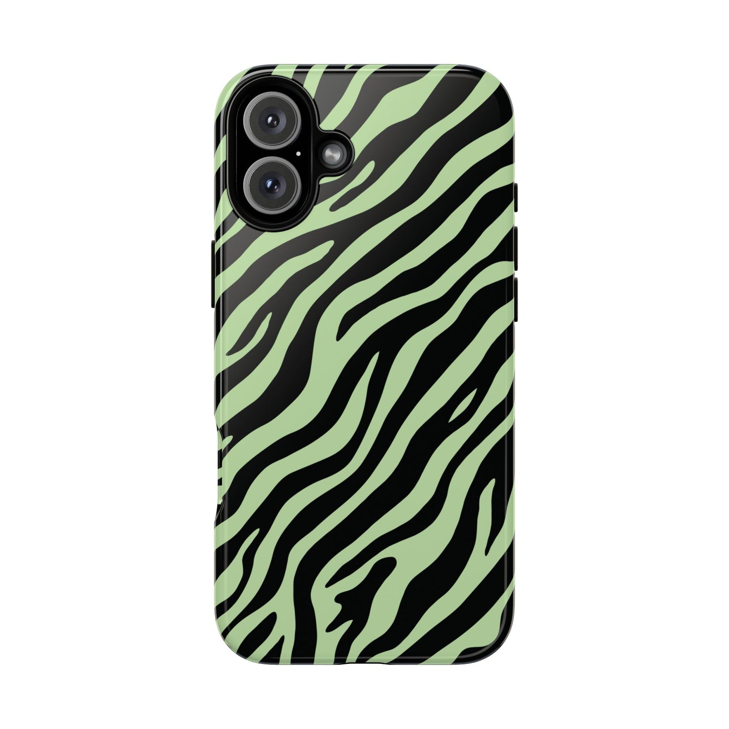 Stylish Mint Zebra Print Phone Case
