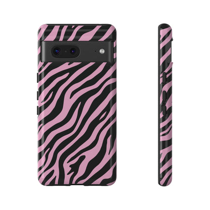 Stylish Blush Zebra Print Phone Case