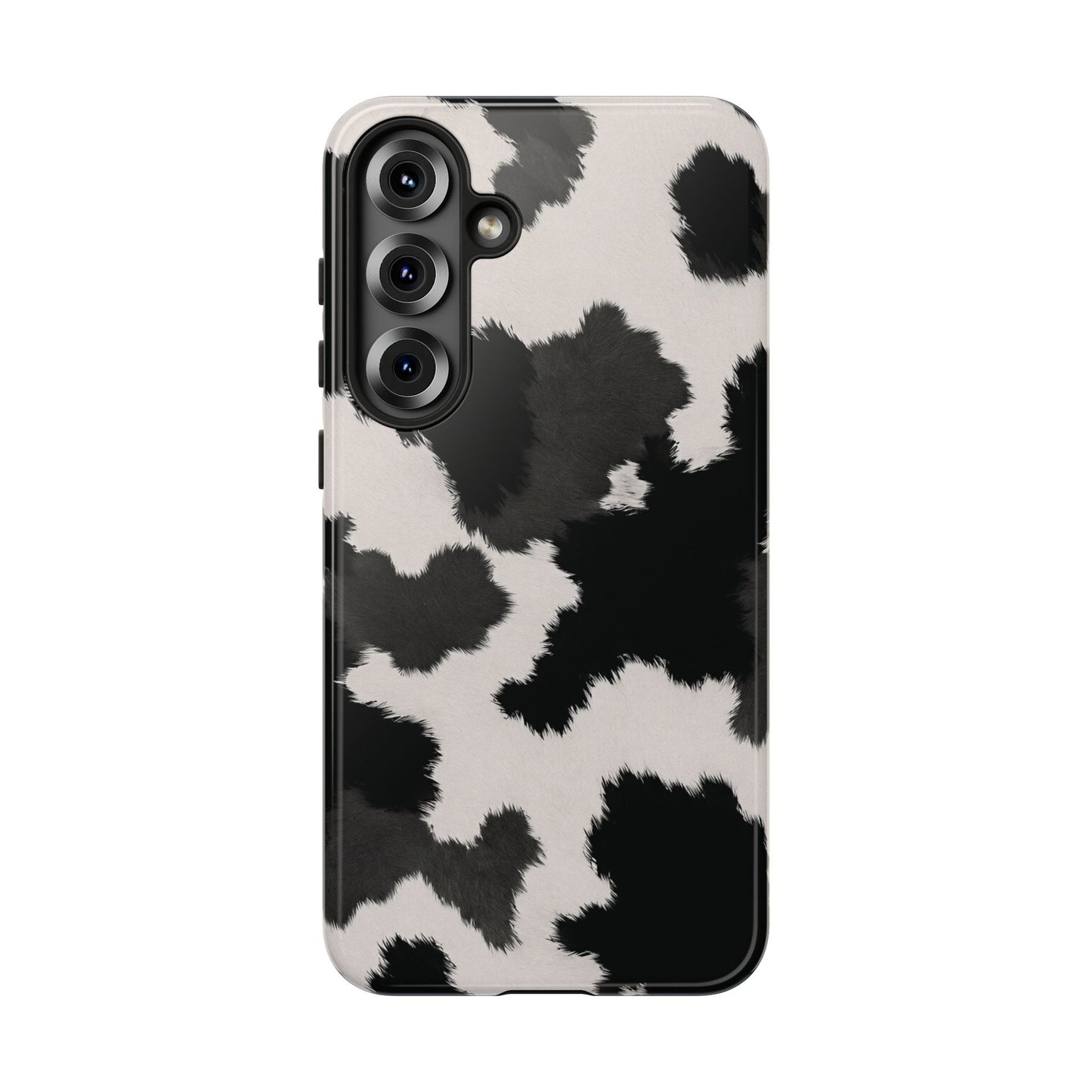 Modern Monochrome Cow Print Phone Case