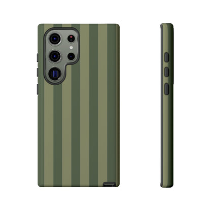 Green Stripe Pattern Phone Case - Green Phone Case - Samsung Galaxy S23 Ultra / Glossy