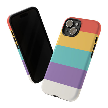 Pastel Rainbow Stripe Pattern Phone Case - Phone Case