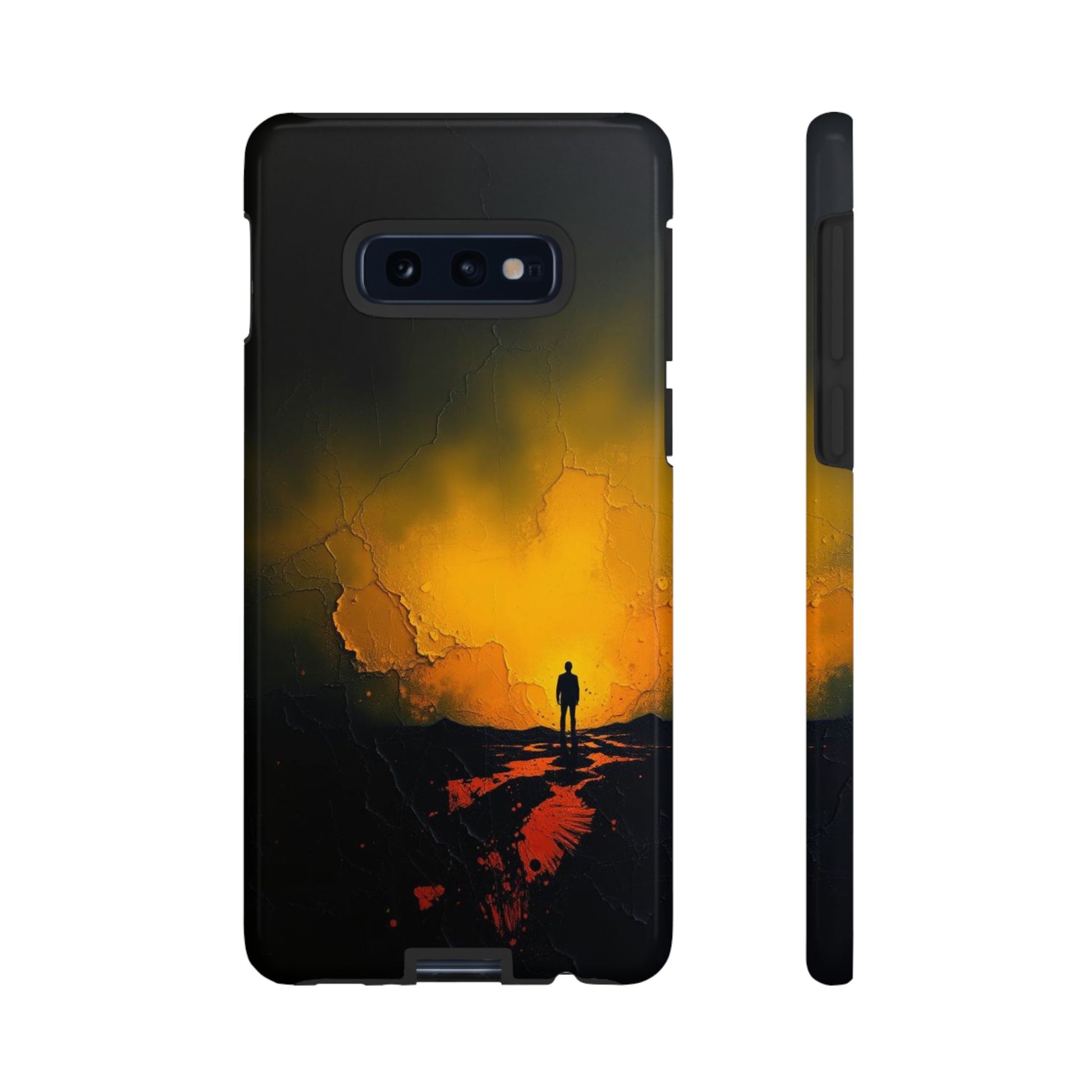 Acrylic Mysterious Figure Phone Case - Multicolor Phone Case - Samsung Galaxy S10E / Glossy