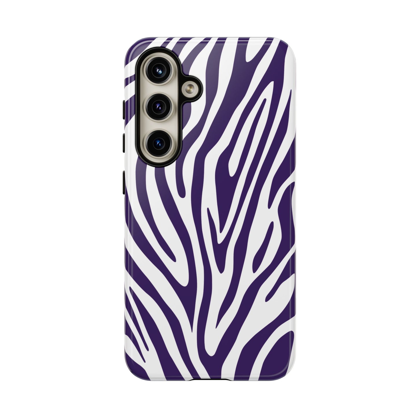 Graphic Purple Tiger Print Phone Case