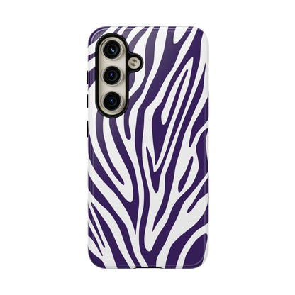 Graphic Purple Tiger Print Phone Case