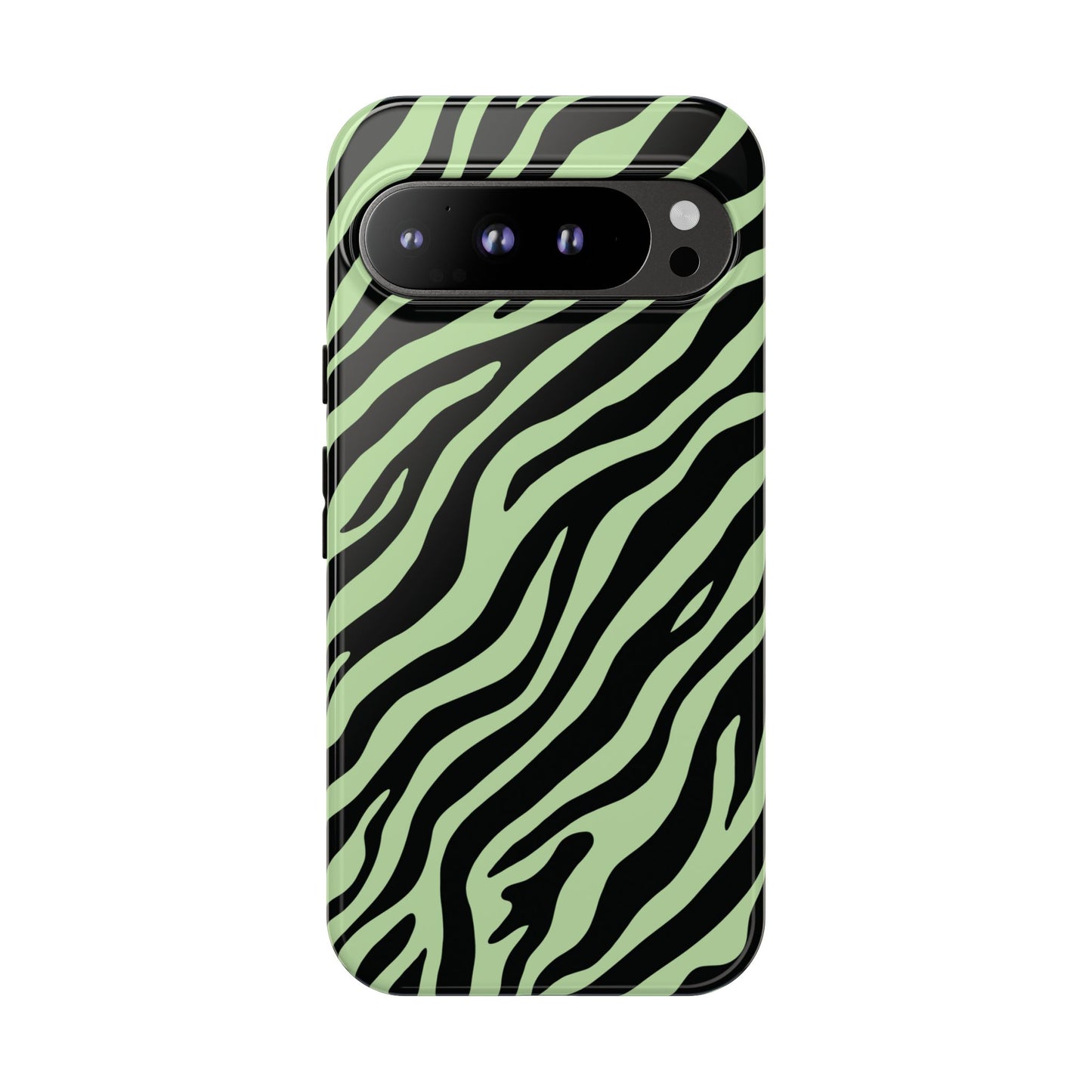 Stylish Mint Zebra Print Phone Case