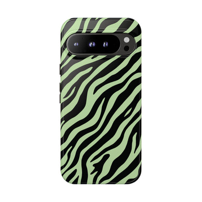 Stylish Mint Zebra Print Phone Case
