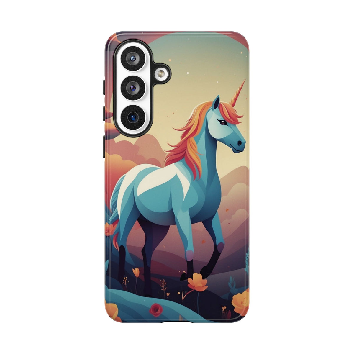 Stylised Unicorn Design Phone Case - Multicolor Phone Case - Samsung Galaxy S26 Plus / Glossy