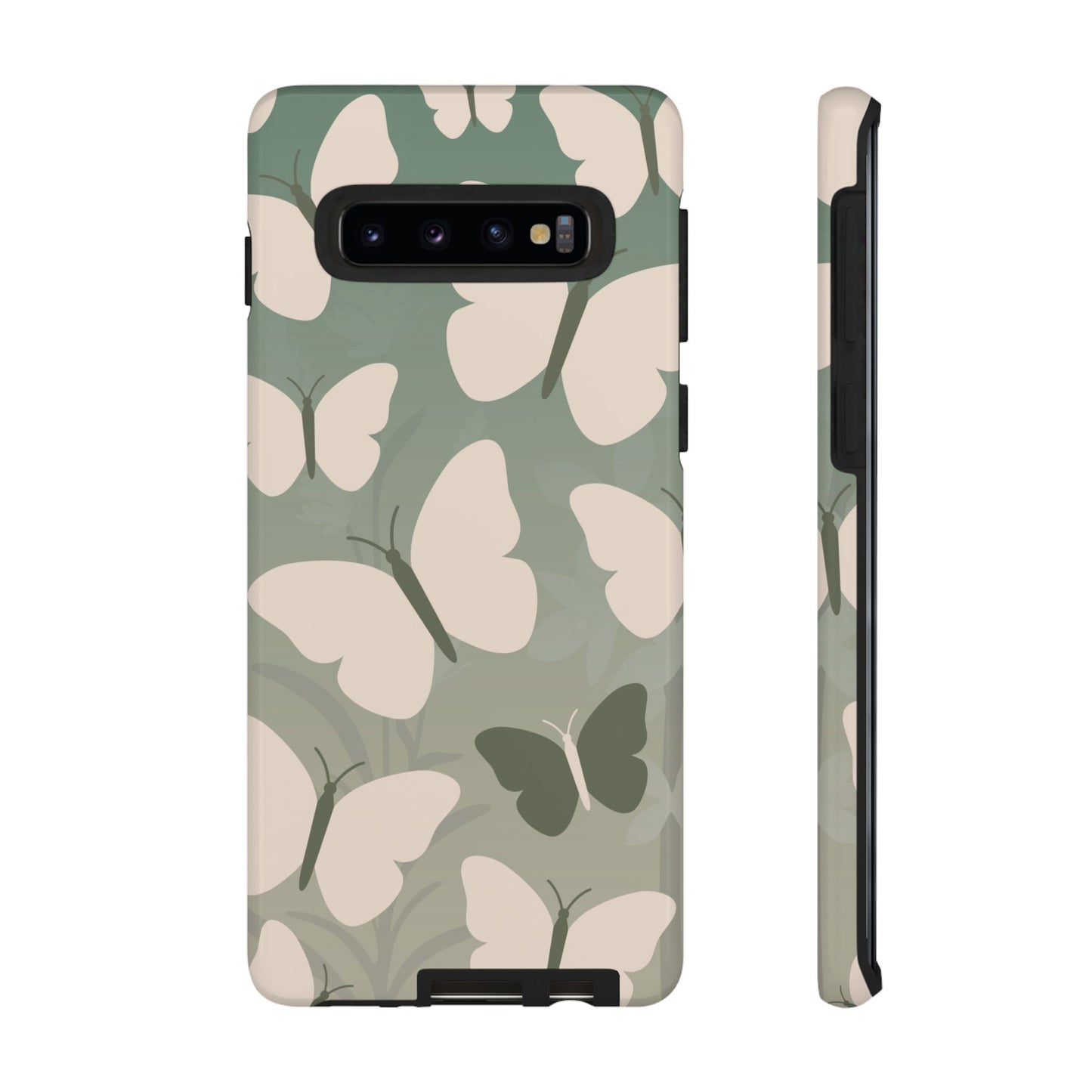 Phone Case - Minimalist Light Green Butterfly Pattern Phone Case