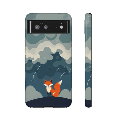 Google Pixel 6 / Glossy Phone Case - Stormy Fox Design Phone Case